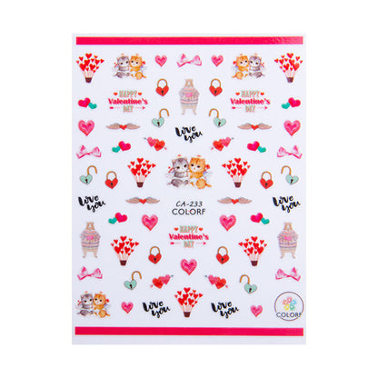 Adesivi per unghie GNB San Valentino CA-233, decorazione applicata sulle unghie