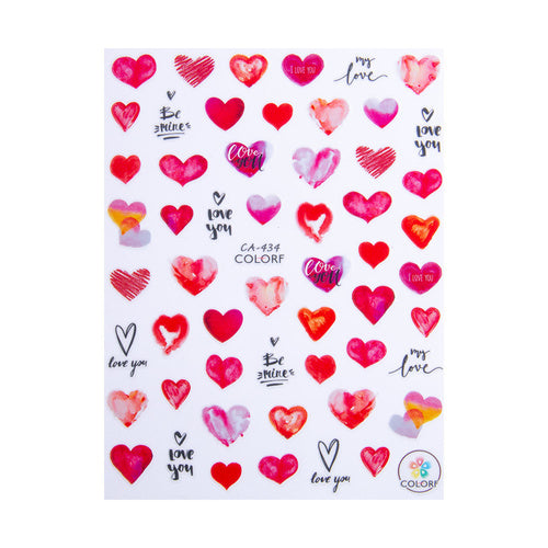 Adesivi per unghie GNB San Valentino CA-434, decorazione applicata sulle unghie
