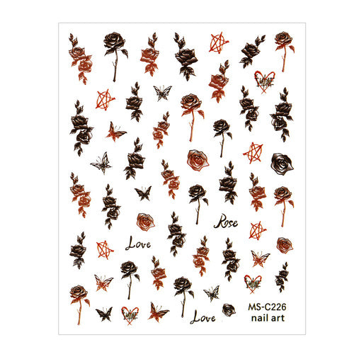 Foglio di adesivi Halloween GNB MS-C226 per nail art