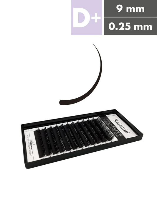 Kalentin Extension Ciglia Ultra Soft Flat F 0.25 D+ 9mm