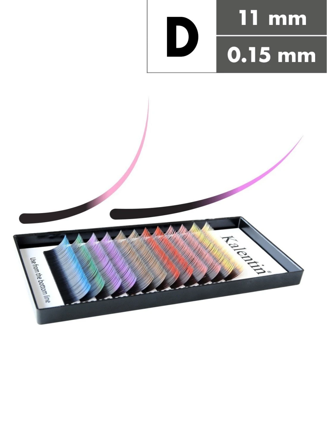 Kalentin Extension Ciglia Ultra Soft Flat F0.20 C14mm