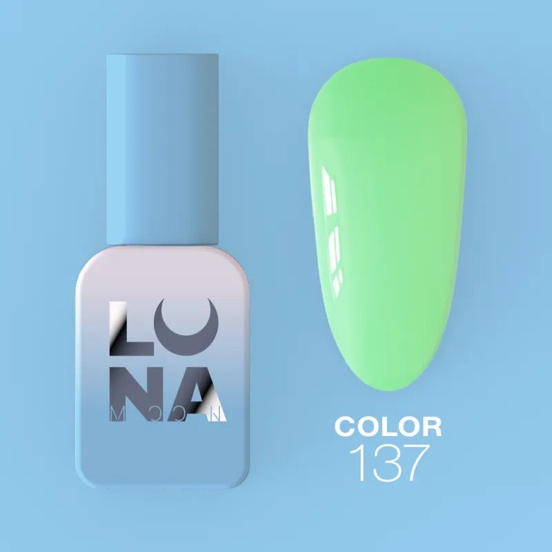 Lunamoon Color N°137 8ml - smalto gel neon pistacchio