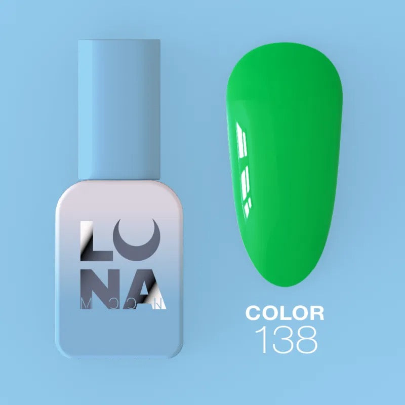 Lunamoon Color N°138 8ml - smalto gel neon apple pop