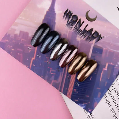 Lunamoon Iron Lady Nail Powder Set 6 pcs - Lady&Oscar