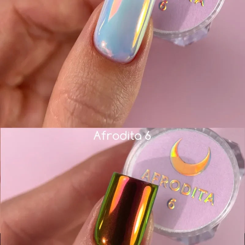 Lunamoon Afrodita Nail Powder Set 6pcs - Lady&Oscar