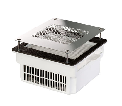 Built-in nail dust collector Teri 800 white (silver mesh)
