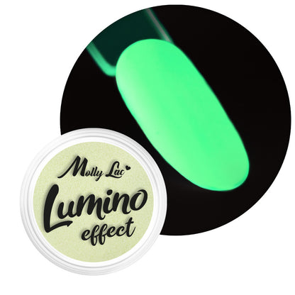 Vasetto di polvere fosforescente MollyLac Lumino Effect n. 2