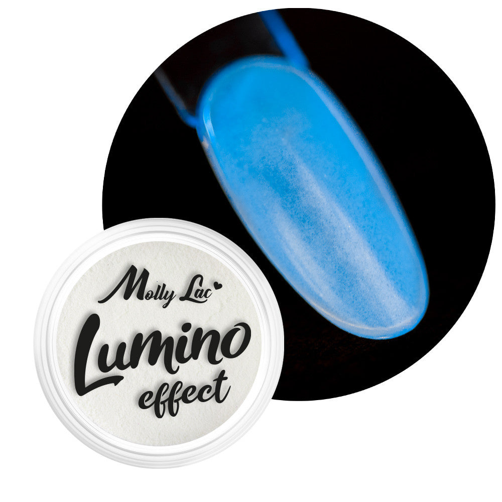 Vasetto di polvere fosforescente MollyLac Lumino Effect n. 3