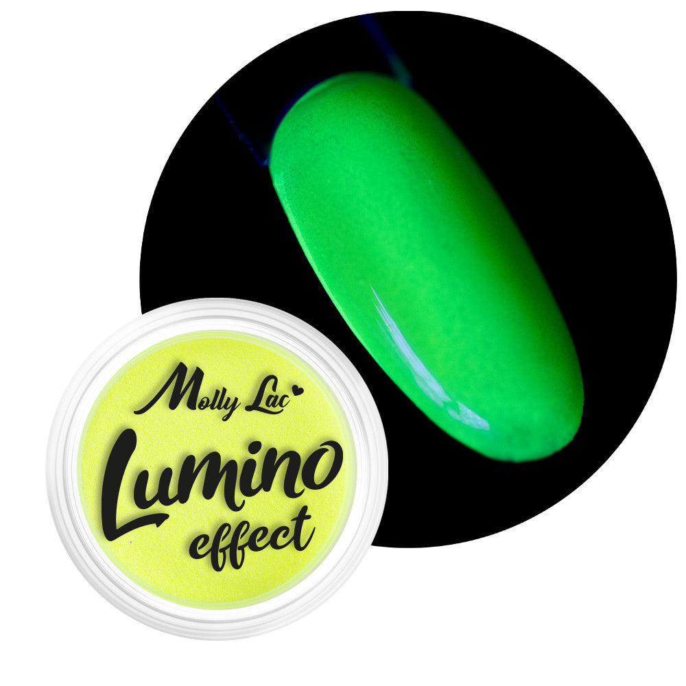 Vasetto di polvere fosforescente MollyLac Lumino Effect n. 4