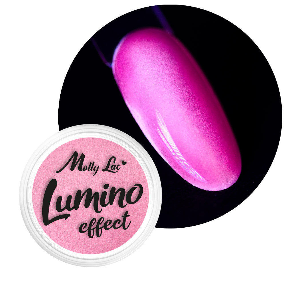 Vasetto di polvere fosforescente MollyLac Lumino Effect n. 6
