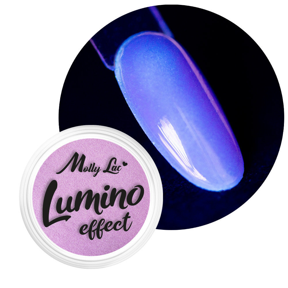 Vasetto di polvere fosforescente MollyLac Lumino Effect n. 7