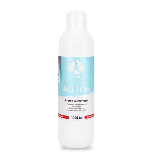 Acetone liquido cosmetico profumato per la rimozione di smalti ibridi acrilici, 1000 ml
