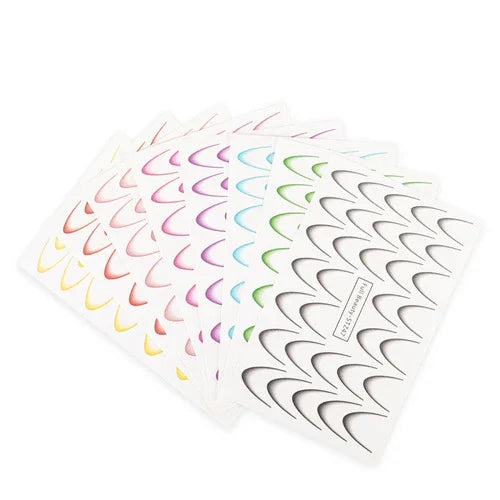 Decalcomanie ad acqua sfumate per unghie/French/Ombre/French smile line