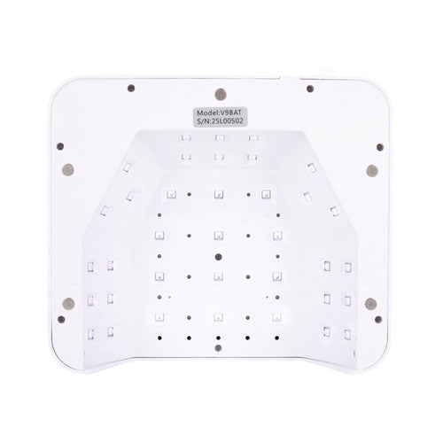 Lampada UV/LED Molly Nails da 36W per unghie, adatta a smalti ibridi, gel e gel acrilici, senza fili, bianca, V9BAT, confezione da 4 pezzi.