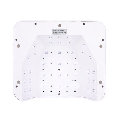 Lampada UV/LED Molly Nails da 36W per unghie, adatta a smalti ibridi, gel e gel acrilici, senza fili, bianca, V9BAT, confezione da 4 pezzi.