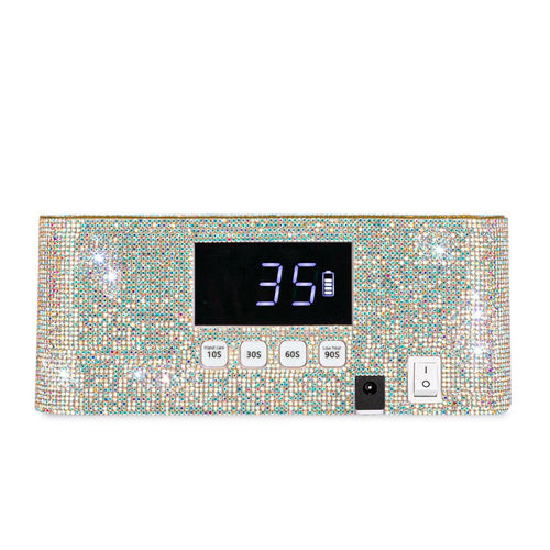 Lampada UV/LED da 36 W senza fili, con strass V9BAT MollyNails