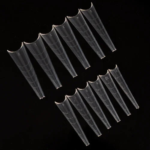 Molly Nails, formine per unghie inferiori doppie, mandorla russa YQ-2, 120 pezzi