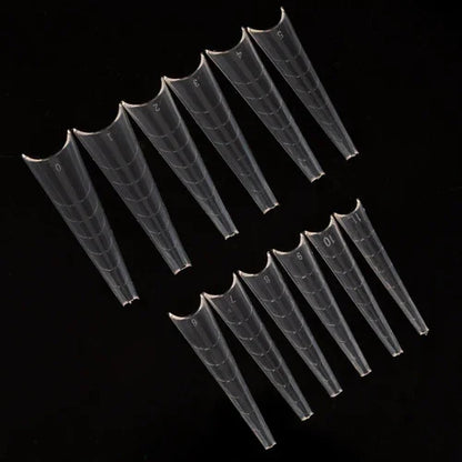 Molly Nails, formine per unghie inferiori doppie, mandorla russa YQ-2, 120 pezzi