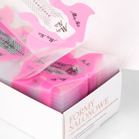 Formine Molly Nails rosa trasparente applicate sull'unghia - Lady&Oscar