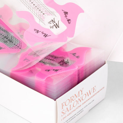 Formine Molly Nails rosa trasparente applicate sull'unghia - Lady&Oscar