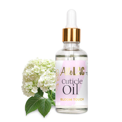 AlleLac Olio per cuticole con contagocce, profumo Bloom Touch, 50 ml