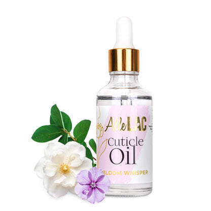 AlleLac Olio per cuticole con contagocce, profumo Bloom Whisper, 50 ml