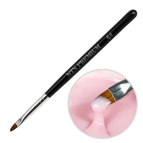 Pennello in gel ovale nero opalescente NTN Premium, misura 6