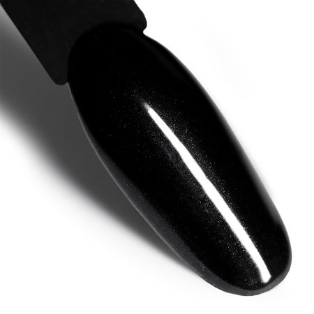 Unghie decorate con la polvere specchio MollyLac Glass Effect Black n. 12