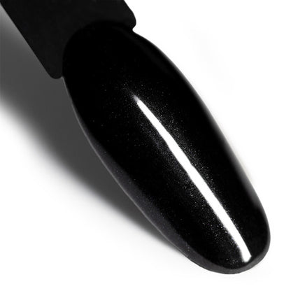 Unghie decorate con la polvere specchio MollyLac Glass Effect Black n. 12