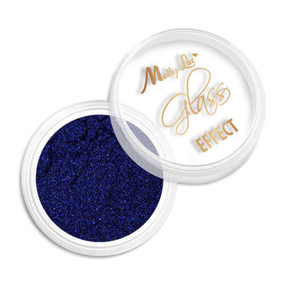 Effetto vetro blu navy ottenuto con MollyLac Glass Effect n. 11