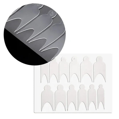 Sistema combinato di stampi francesi in silicone a doppia forma, 12pz
