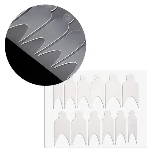 Sistema combinato di stampi francesi in silicone a doppia forma, 12pz
