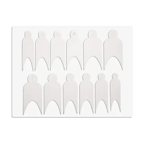 Sistema combinato di stampi francesi in silicone a doppia forma, 12pz