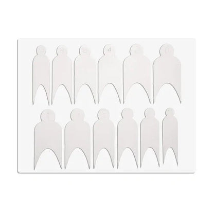 Sistema combinato di stampi francesi in silicone a doppia forma, 12pz