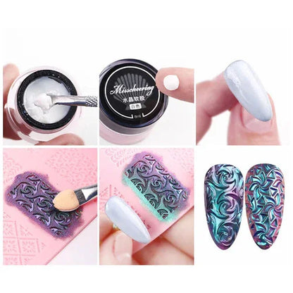 Stampi in silicone per decorare con gel in polvere (modello 2)