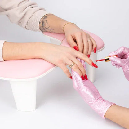 Supporto per manicure Molly Nails con gambe, rosa, 