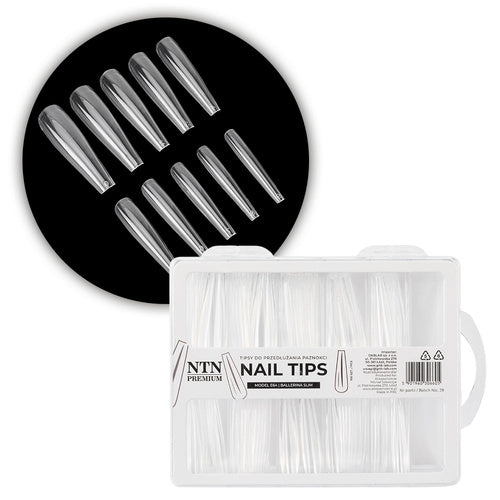 Punte per unghie NTN Premium ballerina slim quick extension tips 100 p