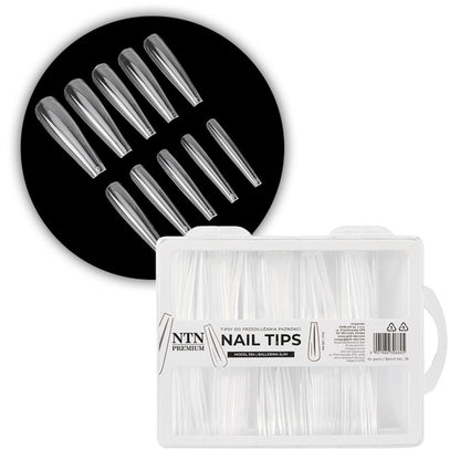 Punte per unghie NTN Premium ballerina slim quick extension tips 100 p