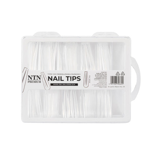 Punte per unghie NTN Premium ballerina slim quick extension tips 100 p