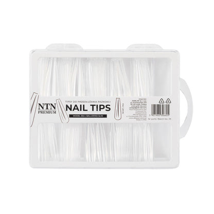 Punte per unghie NTN Premium ballerina slim quick extension tips 100 p