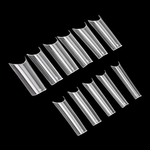 Punte per unghie NTN Premium, punte a tunnel quadrate per allungamento rapido delle unghie, 100 pezzi,
