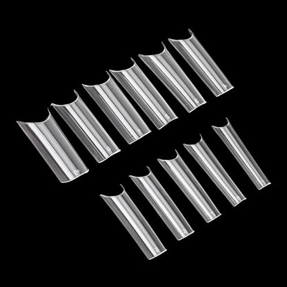 Punte per unghie NTN Premium, punte a tunnel quadrate per allungamento rapido delle unghie, 100 pezzi,