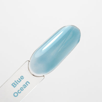 Top coat Crystal Glass Molly Nails Blue Ocean, flacone da 10 g - Lady&Oscar
