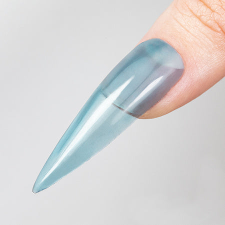 Crystal Glass Blue Ocean applicato sulle unghie - Lady&Oscar