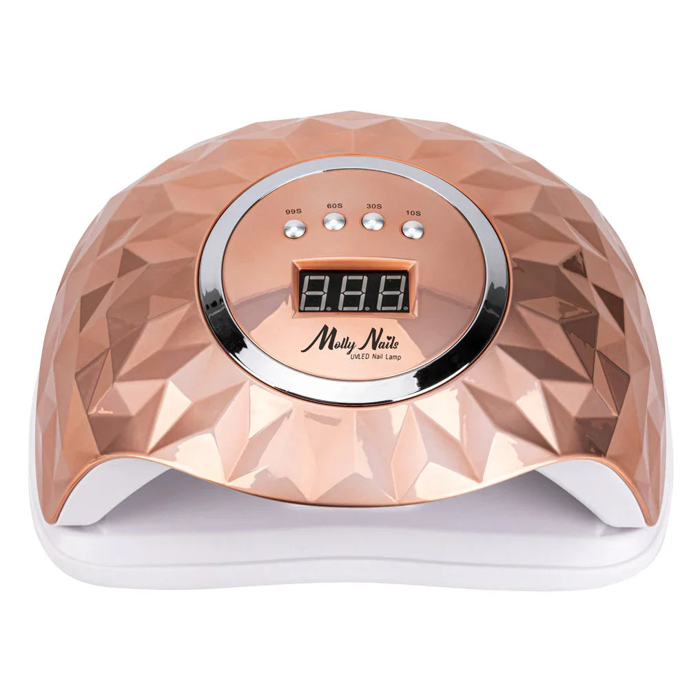 Lampada per unghie Molly Nails doppia UV/LED 248W per smalti ibridi, gel e gel acrilici, oro Y13 - Lady&Oscar
