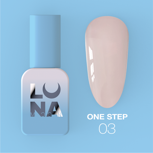 Lunamoon One Step nr3 8ml - smalto gel monofasico 3in1 per pedicure