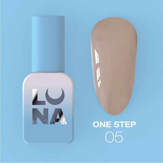 Lunamoon One Step nr5 8ml - smalto gel monofasico 3in1 per pedicure