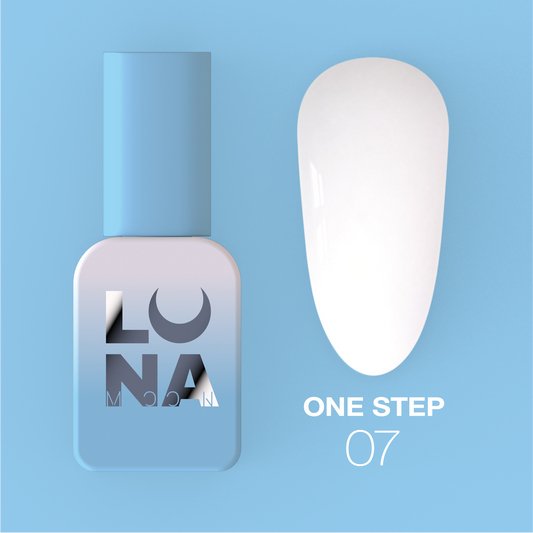 Lunamoon One Step nr7 8ml - smalto gel monofasico 3in1 per pedicure