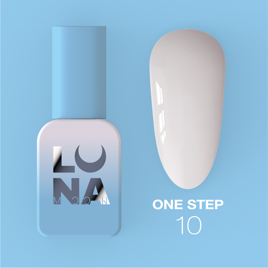 Lunamoon One Step nr10 8ml - smalto gel monofasico 3in1 per pedicure