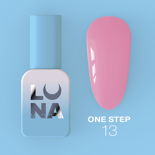 Lunamoon One Step nr13 8ml - smalto gel monofasico 3in1 per pedicure